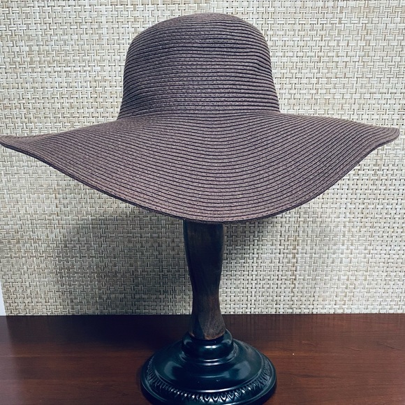 J. Crew Accessories - 🌟HP🌟NWOT J Crew Brown Paper Straw Wide Brim Hat
